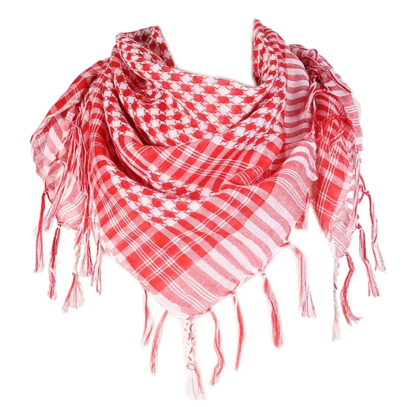 Authentique Keffiyeh palestinien - Rouge ou noir