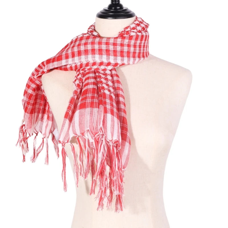 Authentique Keffiyeh palestinien - Rouge ou noir