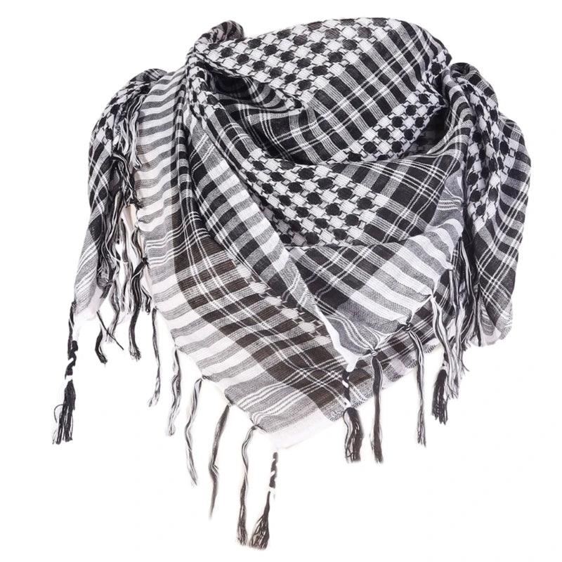 Authentique Keffiyeh palestinien - Rouge ou noir