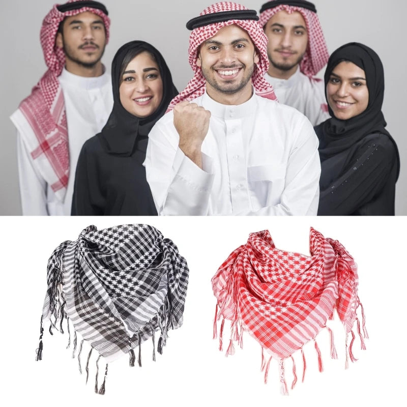 Authentique Keffiyeh palestinien - Rouge ou noir