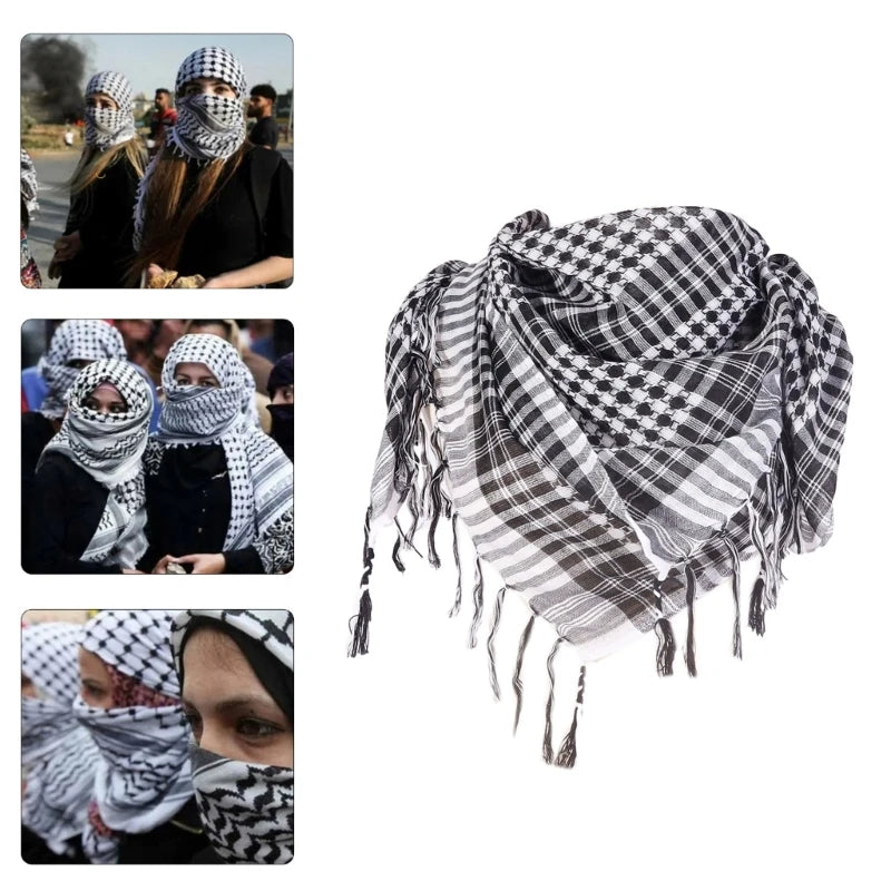 Authentique Keffiyeh palestinien - Rouge ou noir